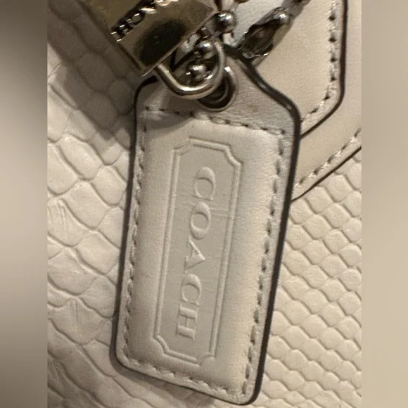 Limited Edition Coach Charlie Embossed Python Leather Tote 28723 - Picture 10 of 14